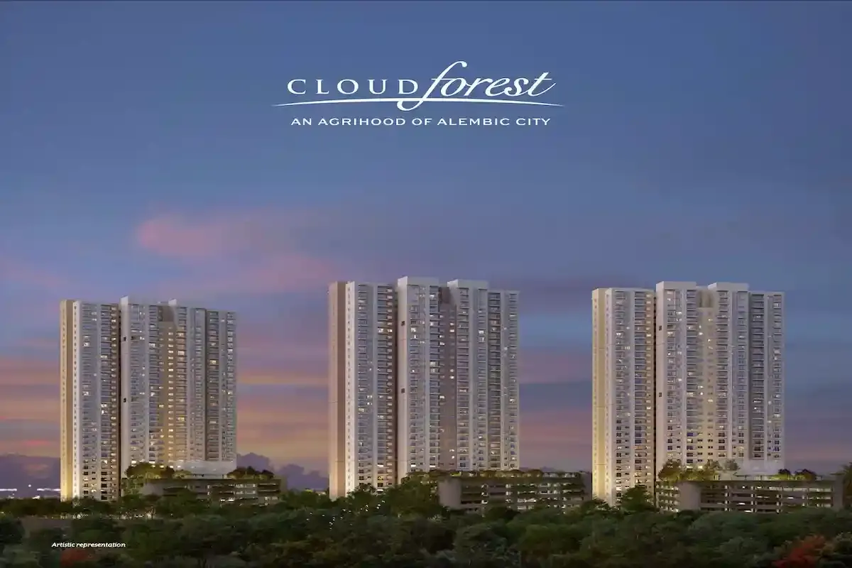 towers view of alembic cloud forest alembic cloud forest distance view from metro station